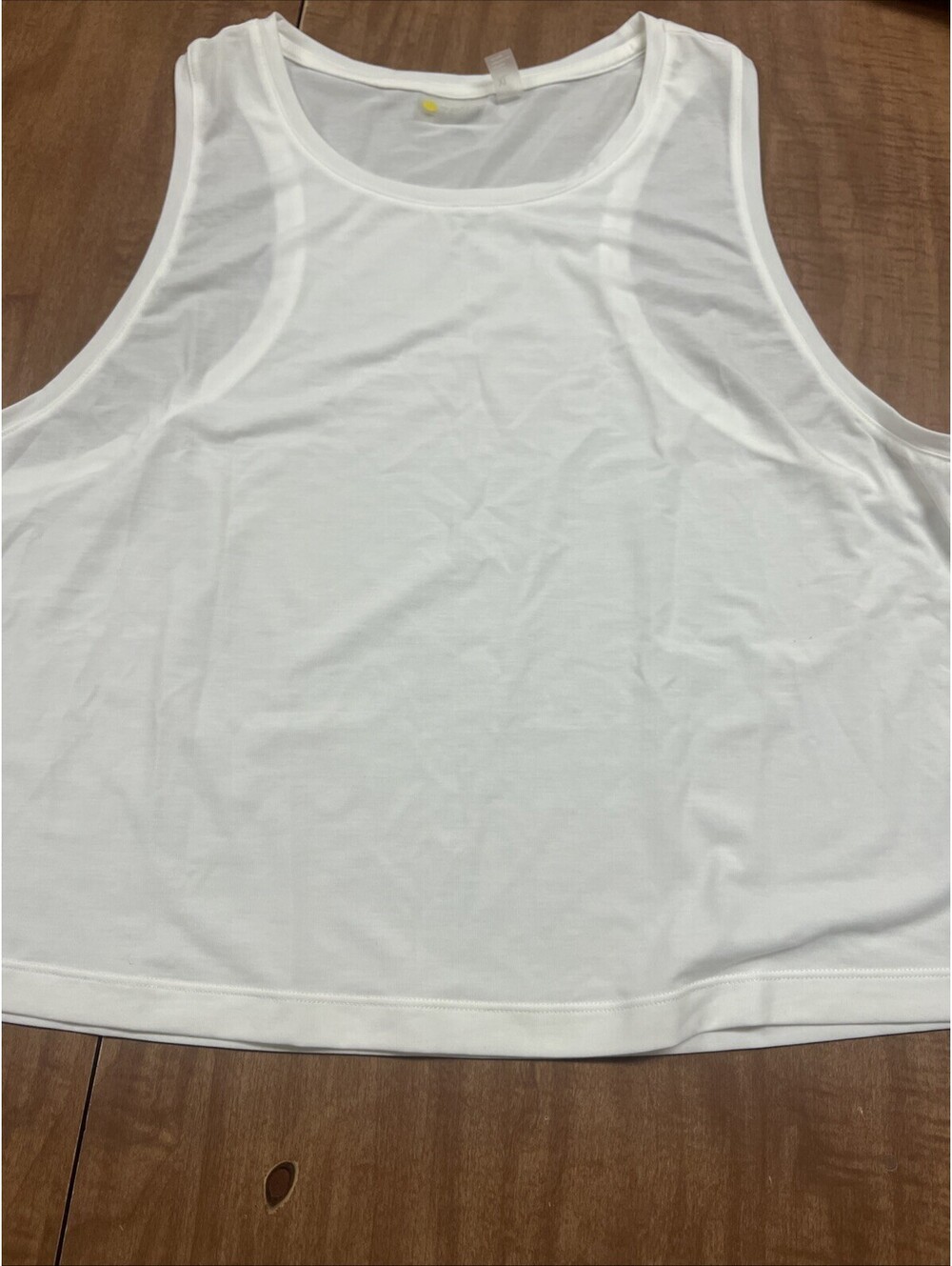 Zella White Racerback Yoga Tank Top Activewear Moisture-Wicking- XL